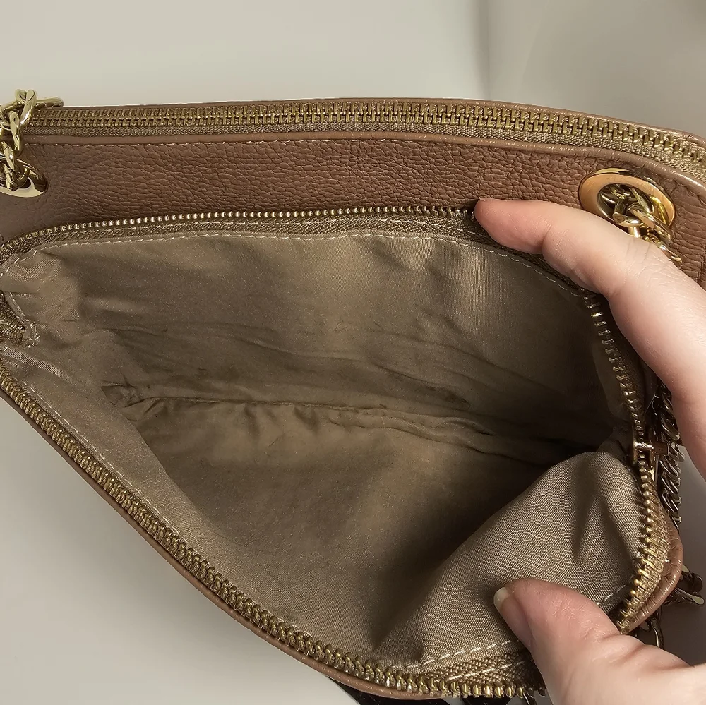 Valentina Brown Leather Shoulder Bag